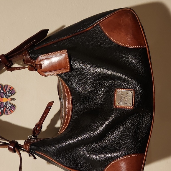 ❤️ VINTAGE DOONEY & BOURKE PEBBLED LEATHER BAG / PURSE - Picture 2 of 16